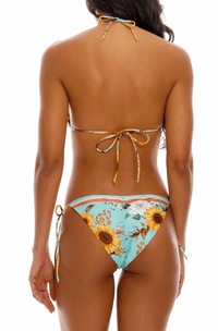 Agua Bendita - Lolita Triangle Bikini Top in Sunshower - OutDazl