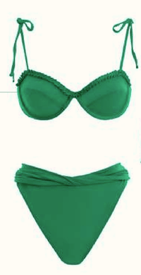 Agua Bendita - Madelyn Bikini Top in Cardumen - OutDazl