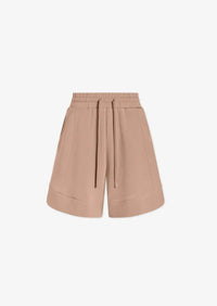 Alder High-Rise Shorts in Light Taupe