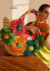 ALEX MAX - 3D Floral Straw Bag Fiesta - OutDazl