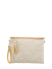 ALEX MAX - Embroidered Zip Pouch Bag - OutDazl