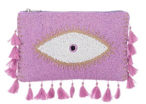 ALEX MAX - Eye beaded Crossbody Bag Clutch - OutDazl