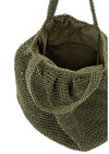 ALEX MAX - Raffia Collapsible Tote in Military - OutDazl
