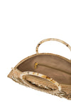 ALEX MAX - Shell and Beads Halfmoon Jute Bag - OutDazl