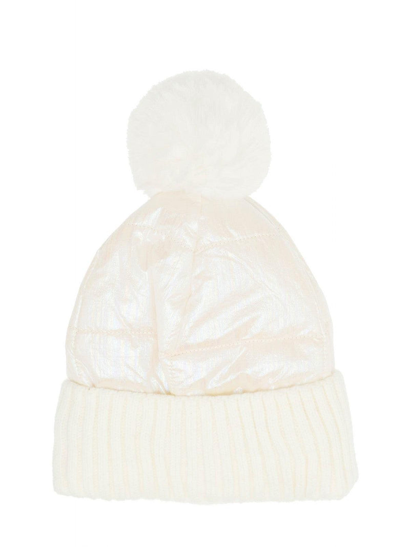 ALEX MAX - Two toned beanie in Ivory - OutDazl