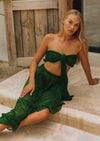Ambi - Mermaid Top and Skirt Set in Green - OutDazl