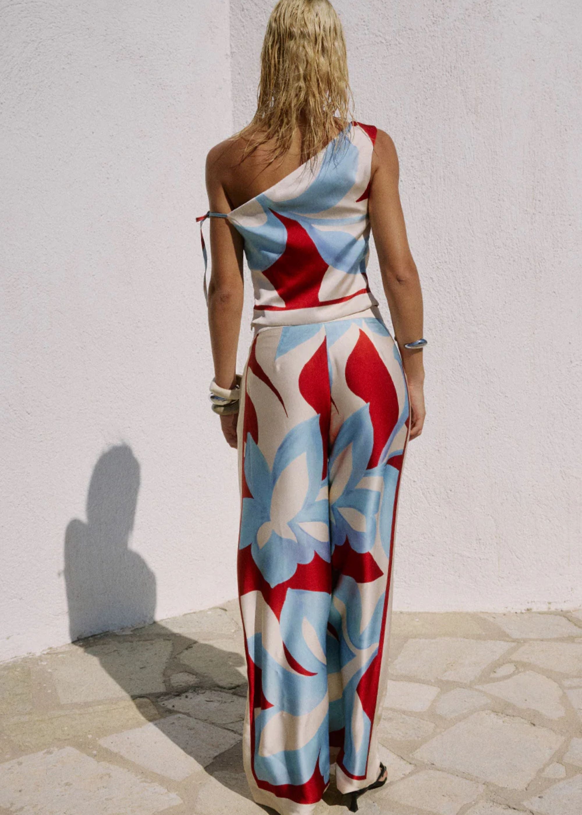 Amoree One Shoulder Tie Top