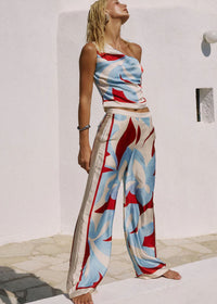 Amoree One Shoulder Tie Top