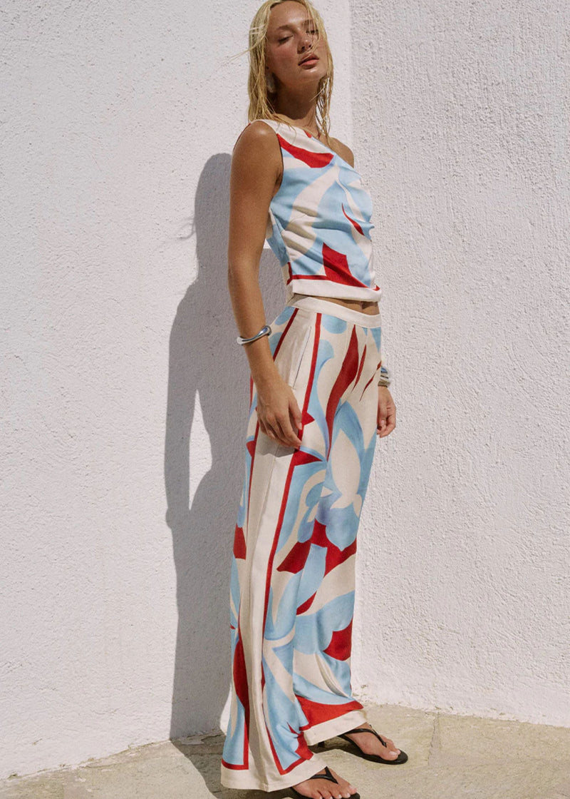 Amoree One Shoulder Tie Top