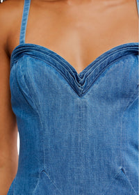 Another Season Denim Midi Dress-Free People-OutDazl