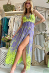 Antica Sartoria - Maxi Dress Amalfi in Lavender - OutDazl
