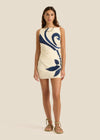 Ava Mini Dress in Reed Print