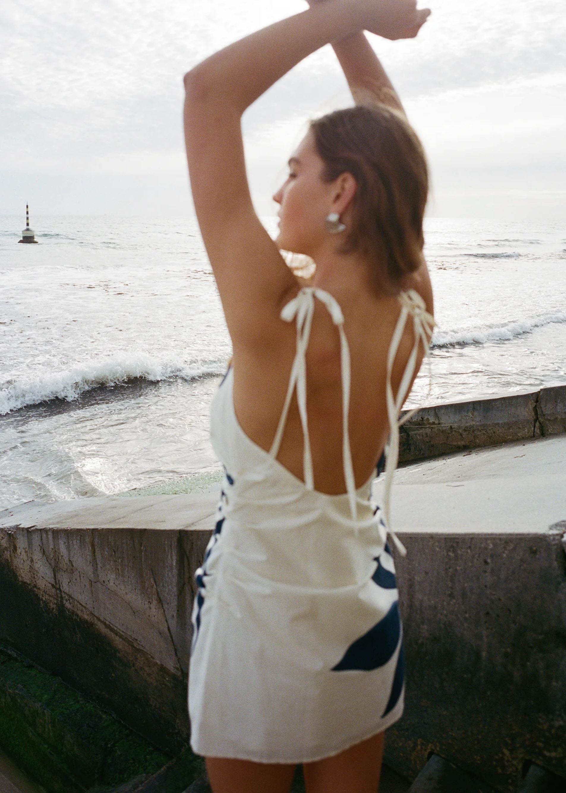 Ava Mini Dress in Reed Print