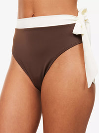 High Waist Tahiti Bikini Bottom Espresso