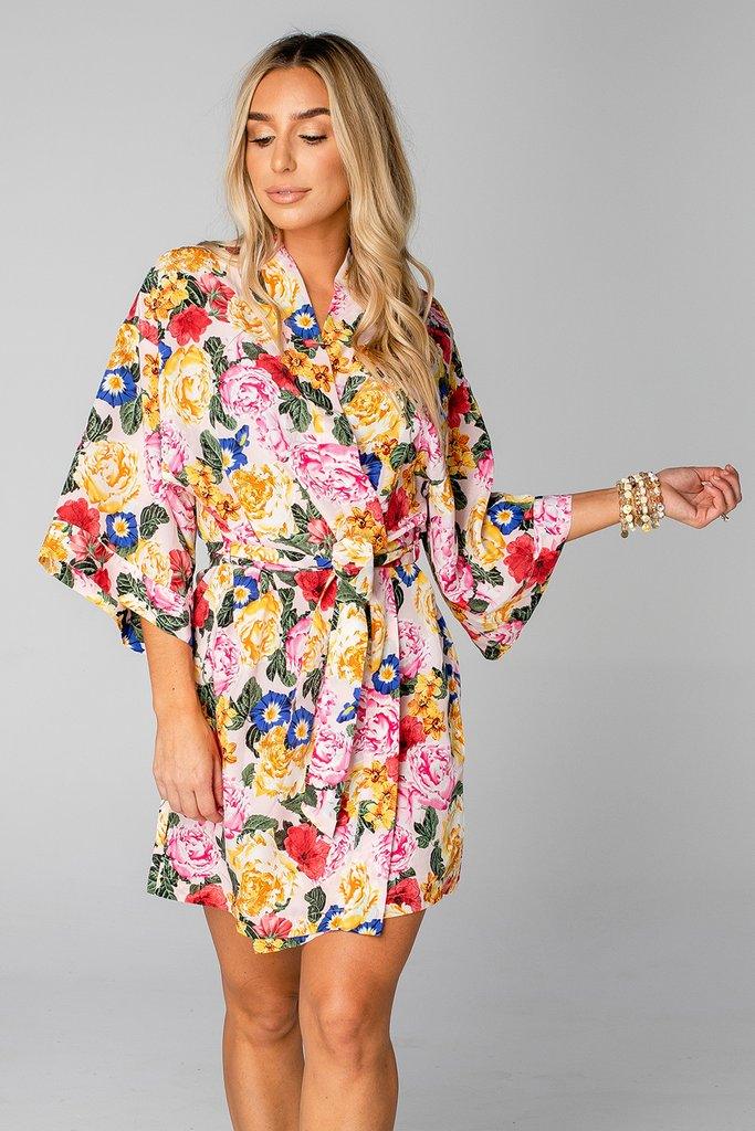 B Love - Monet Short robe/ Dressing Gown - OutDazl