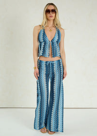 Azul Halterneck Lace Top