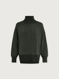 Barker High Neck Sweat Olive Marl