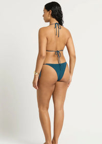 Beaded Ingrid Triangle Bikini Top in Ink