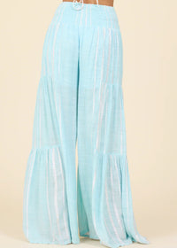 Blue Stripe Wide Leg Pant-Surf Gypsy-OutDazl