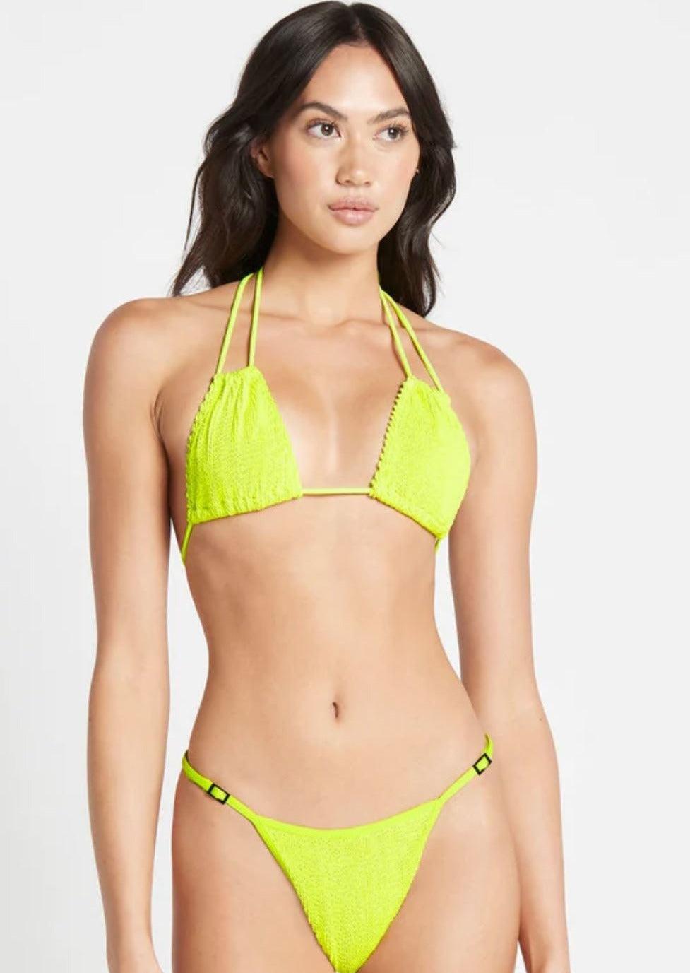 Bond Eye - Andy Triangle Top in Sunny Lime - OutDazl