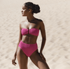 Bond Eye - Blake Bandeau Bikini Top in Bright Pink - OutDazl