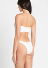 Bond Eye - Blake Bandeau Bikini Top in Optic White - OutDazl