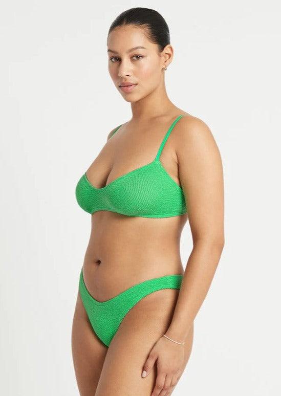 Bond Eye - Lissio Crop Bikini Top in Apple Eco - OutDazl