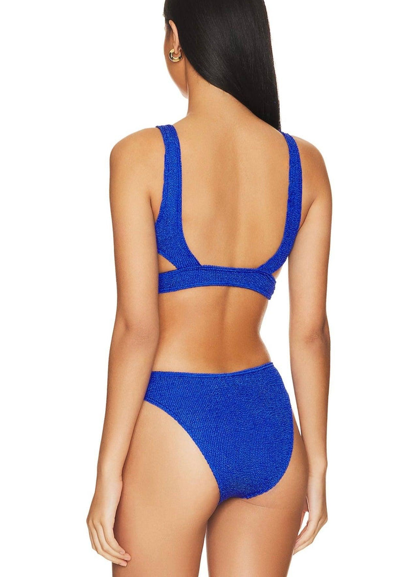 Bond Eye - Nino Crop bikini Top in Lapis Shimmer - OutDazl