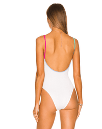 Bond Eye - Palace One Piece Swimsuit in White Multi - OutDazl