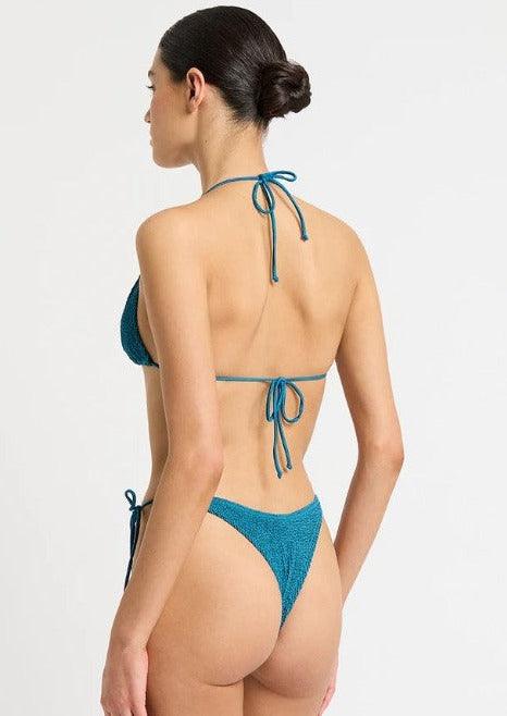 Bond Eye - Ring Triangle Bikini Top Ingrid in Ocean Shimmer - OutDazl