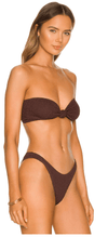 Bond Eye - Sahara Bandeau Bikini Top in Chocolate - OutDazl