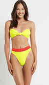 Bond Eye - Sahara Bandeau Bikini Top in Neon Yellow - OutDazl