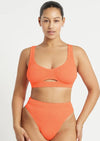 Bond Eye - Sasha Bikini Top in Neon Orange - OutDazl