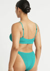 Bond Eye - Strap Saint Bikini Top in Turquoise Shimmer - OutDazl