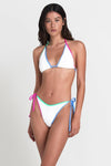 Bond Eye - Strap Serenity Bikini Brief in White Multi - OutDazl