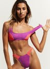 Bond Eye - The Malibu Bikini Top in Ultraviolet Multi - OutDazl