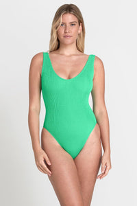 Bond Eye - The Mara One Piece Swimsuit in Jade - OutDazl