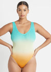 Bond Eye - The Mara One Piece Swimsuit in Ombre Dawn - OutDazl