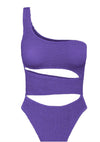 Bond Eye - The Rico One Piece Swimsuit in Acid Purple - OutDazl