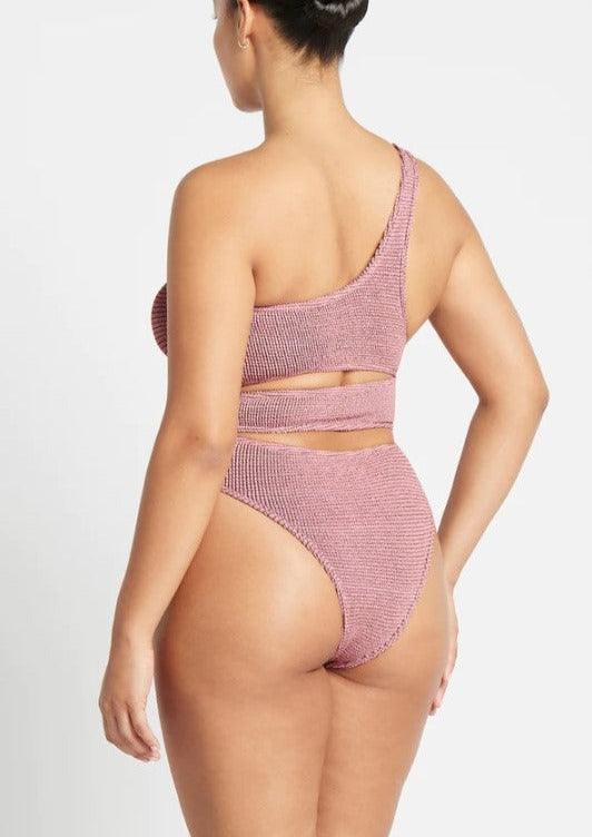 Bond Eye  The Elena One Piece Swimsuit in Baby Pink – OutDazl