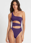 Bond Eye - The Rico One Piece Swimsuit in Dahlia Shimmer - OutDazl
