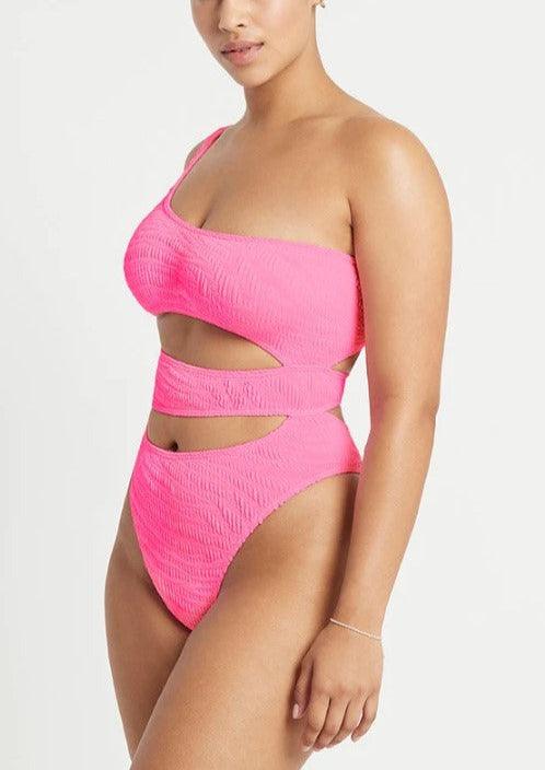 Bond Eye - The Rico One Piece Swimsuit in Pink Tiger - OutDazl