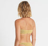 Bond Eye - The Sahara Bikini Bandeau Top in Apricot Lurex - OutDazl