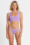 Bond Eye - The Shasha Bikini Top in Lavender - OutDazl