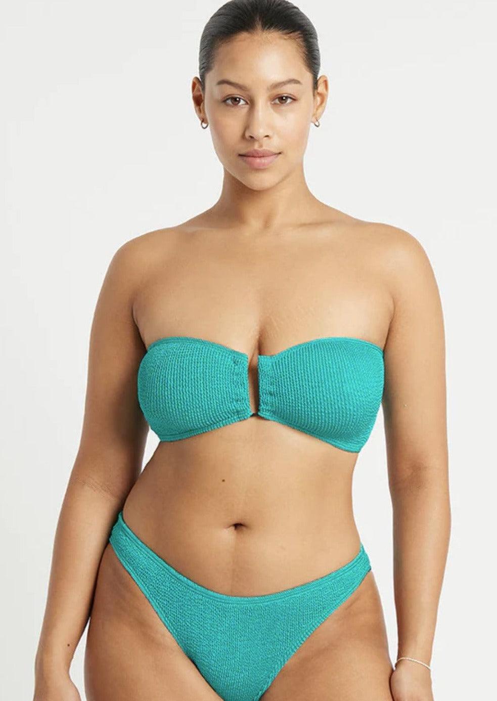 Bond Eye - The Sign Bikini Brief in Turquoise Shimmer - OutDazl