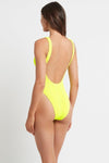Bond Eye - The Vice One Piece Swimsuit in Neon Yellow - OutDazl