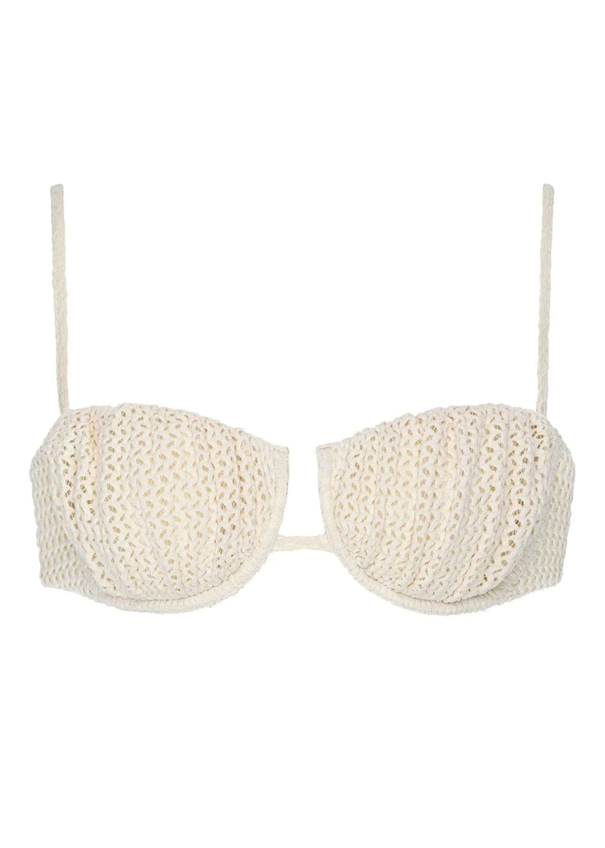 Bone Crochet Petal Bikini Top