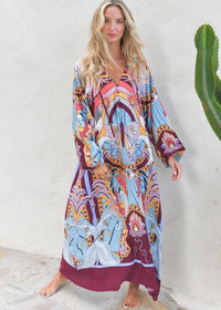 Wild Hearts Print Bree Maxi Dress