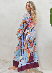 Wild Hearts Print Bree Maxi Dress
