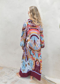 Wild Hearts Print Bree Maxi Dress